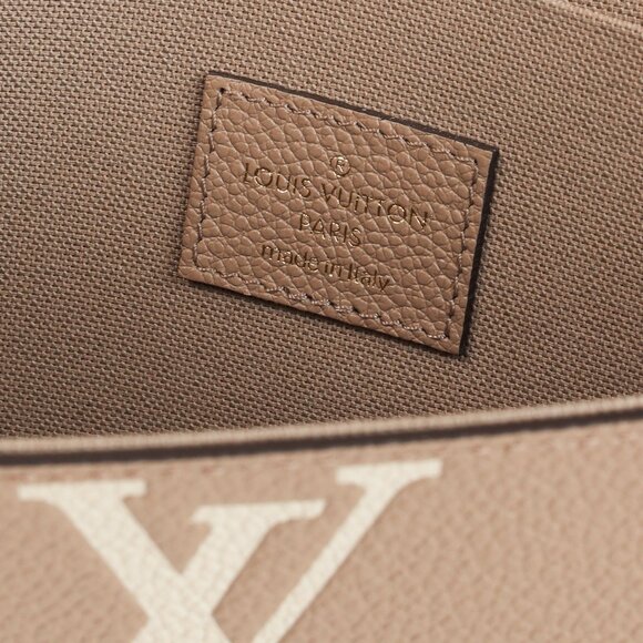 *SOLD* Louis Vuitton Félicie Pochette Monogram Empreinte Grey & Cream Leather - Picture 14 of 15